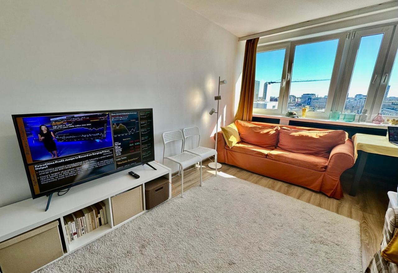 Super Apartament Brown 2X Metro Nowy Wifi Netflix Spotify Panorama Miasta Warsaw Exterior photo