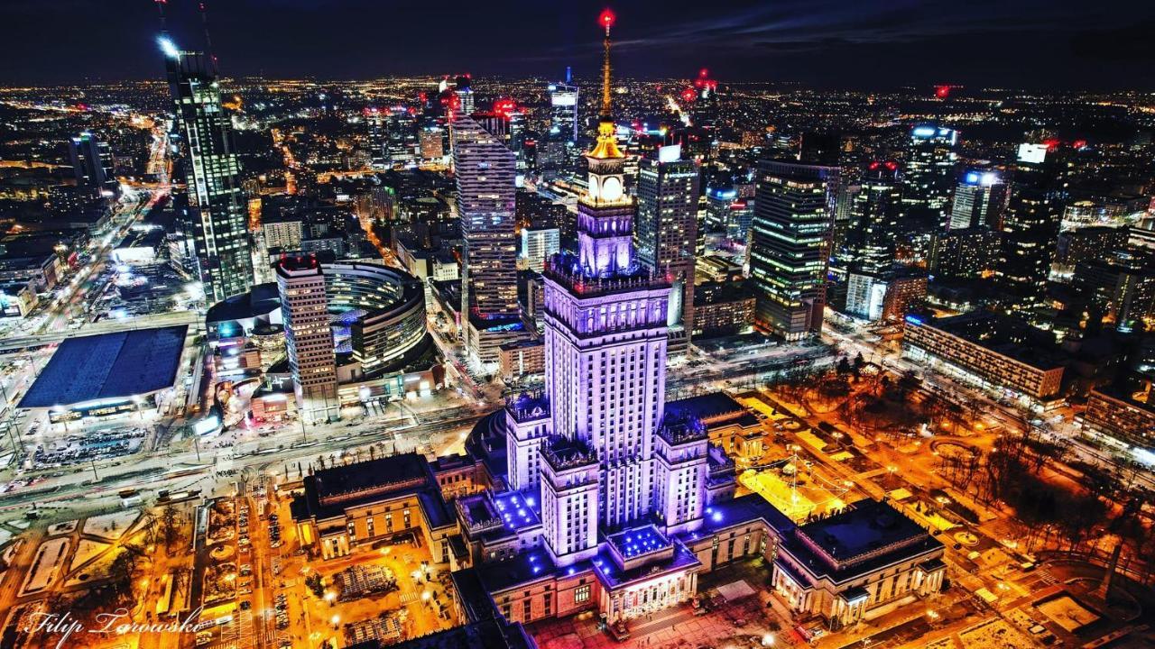 Super Apartament Brown 2X Metro Nowy Wifi Netflix Spotify Panorama Miasta Warsaw Exterior photo