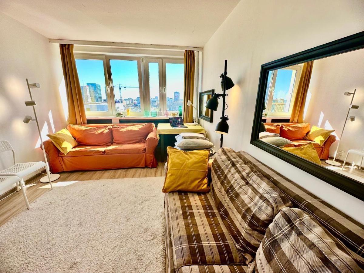Super Apartament Brown 2X Metro Nowy Wifi Netflix Spotify Panorama Miasta Warsaw Exterior photo